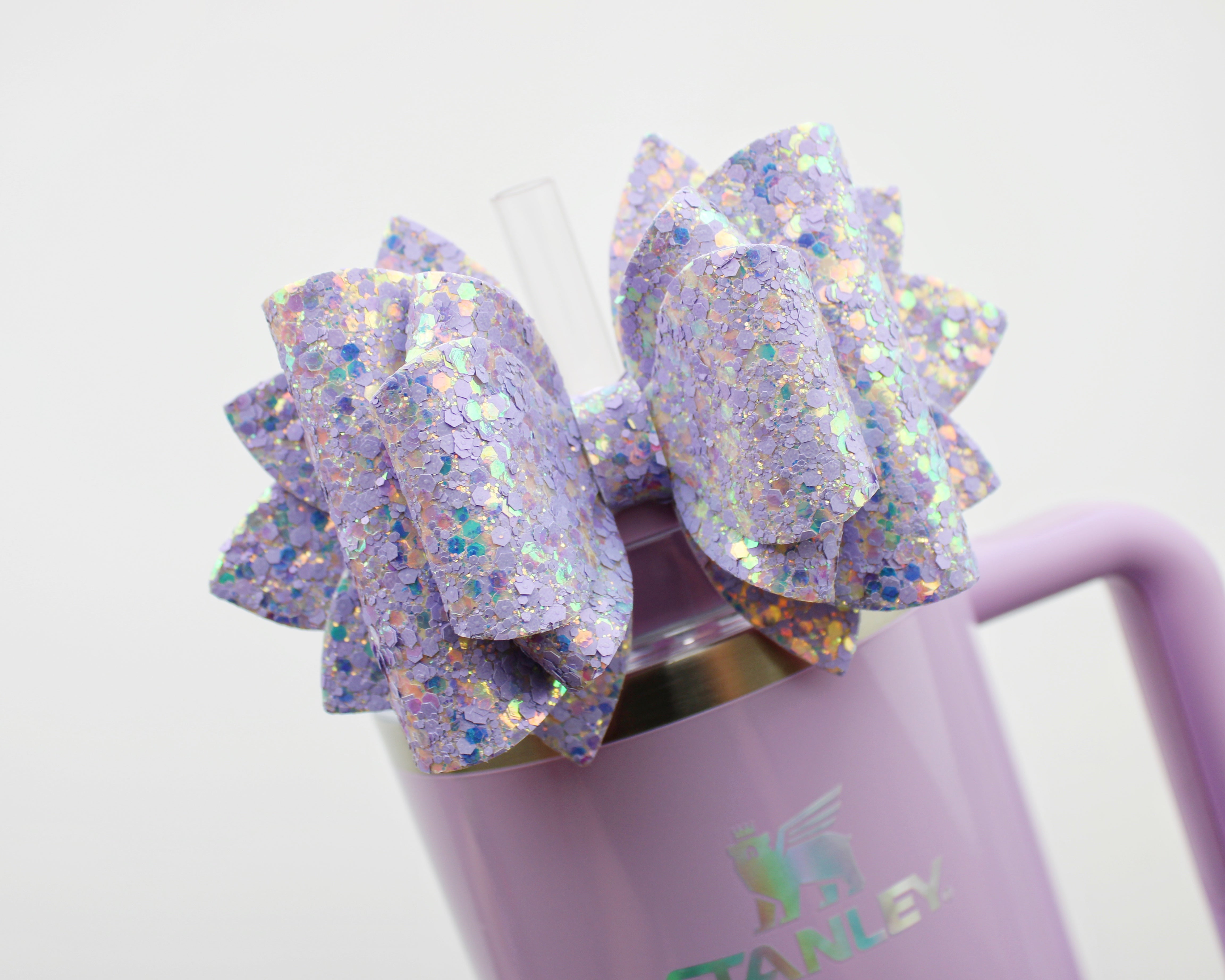 Lavender Glitter Stanley Bow– Miss O Bowtique